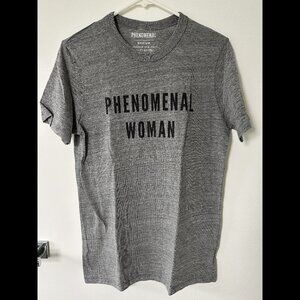 Phenomenal Woman Tee, Heather Grey, Medium